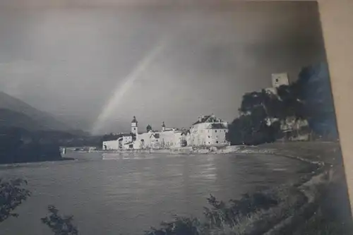 tolles altes großes Foto Rattenberg in Tirol bei Gewitter  20-30er Jahre ?