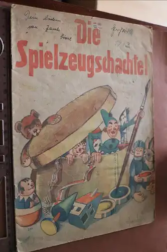 altes Malheft - Die Spielzeugschachtel - Kunstverlag Georg Michel, Nürnberg 1943
