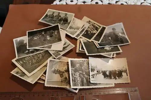 28 alte Fotos - Soldaten - vers. Einheiten, Heer Luftwaffe 