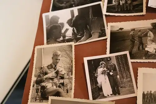 28 alte Fotos - Soldaten - vers. Einheiten, Heer Luftwaffe 
