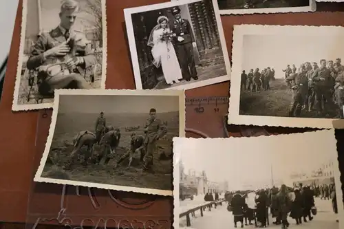 28 alte Fotos - Soldaten - vers. Einheiten, Heer Luftwaffe 