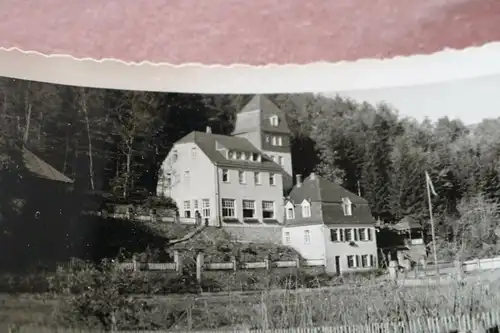 tolles altes Foto - mir unbekanntes Gebäude - Ort ??? Fahnenmast 30-40er Jahre