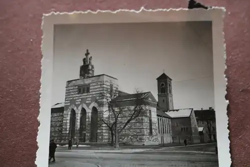 tolles altes Foto - St. Johann Baptist Kirche - Neu-Ulm  30-50er Jahre