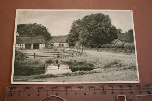 tolle alte Karte -  Dorf Fachwerk -   Malerische Dorfstätten 1911