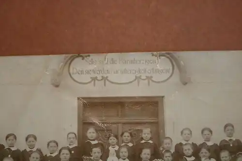 tolles altes Foto  Gruppe Mädchen - Klosterschule ?? Mädchenschule ? 1900-10 ?