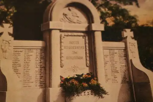 tolle alte Karte - Ehrendenkmal - Ludwigsdorf Neurode  - 1. Weltkrieg 