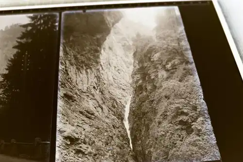 sieben tolle alte große Glasnegative - Albulawerk Domleschg Schweiz  1900-10 ???