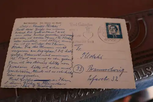 tolle alte  Karte - Bad Salzuflen  50-60er Jahre 
