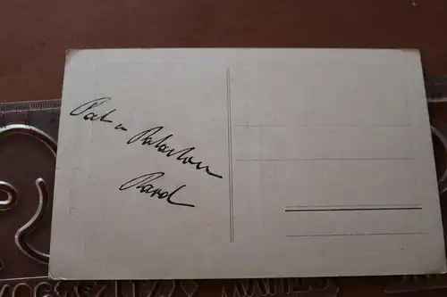 tolle alte Karte - Pat und Patachon rückseitig beschrieben 