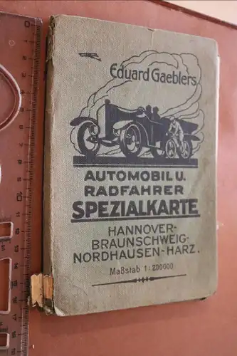 alte E. Gaeblers Spezialkarte - Hannover, Braunschweig, Nordhausen, Harz  Alter?