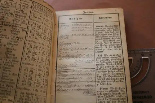 toller alter Einlagekalender - Elsaß-Lothringischer Lehrer-Kalender 1904 