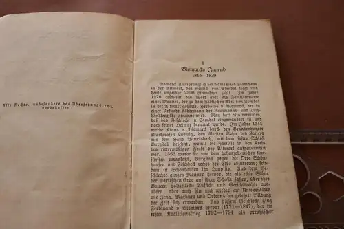 altes Buch - Bismarck für das deutsche Volk dargestellt von G. Egelhaaf 1915