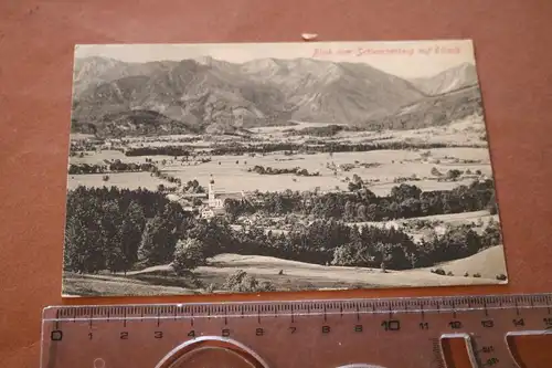 tolle alte Karte-  Blick vom Schwarzenberg auf Elbach  - 1901 ?