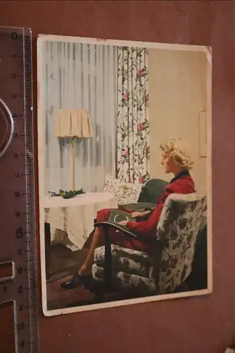 tolle alte Karte-  Indanthren Stoffe - Wohnzimmer - Werbung 