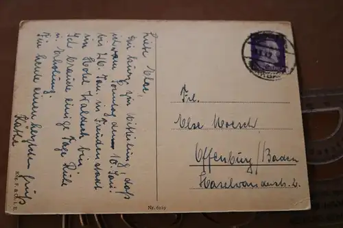 tolle alte Karte-  Künstlerkarte- Ansicht Volendam 1942