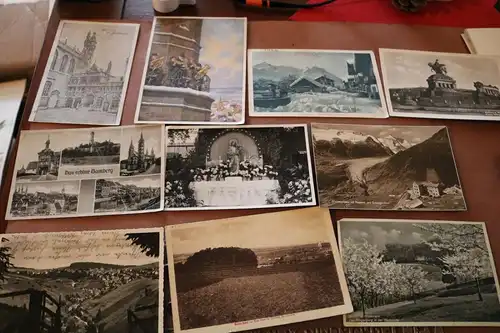 Konvolut 36 alte Ansichtskarten vers Motive -  Deutsches Reich bis DDR 