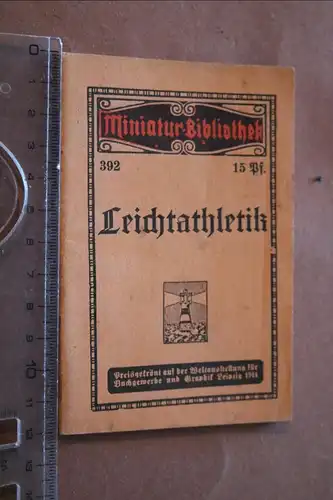 tolles altes Heft Miniatur-Bibliothek - Nr 392 Leichtathletik