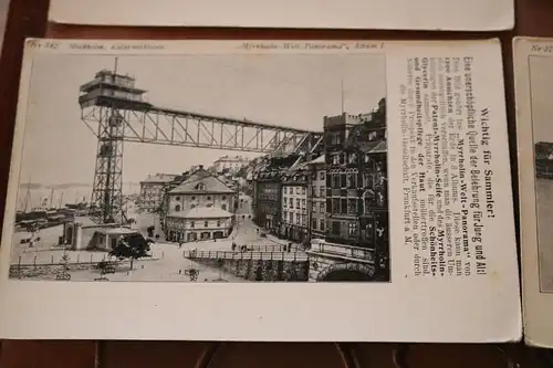 neun alte Sammelpostkarten ? Myrrholin Welt Panorama  Album 1