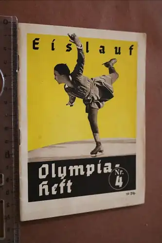 zwei alte Olympiahefte Nr 3 und 4  Eislauf und Bobfahren und Eishockey 1936