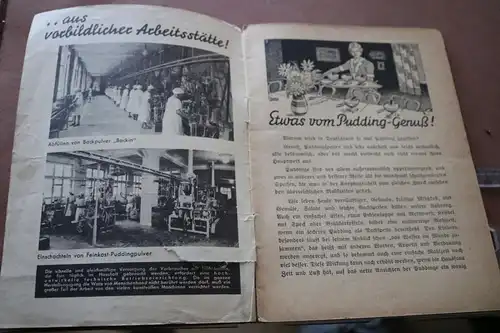 altes Heft - Puddingrezepte Dr. Oetker  30er Jahre