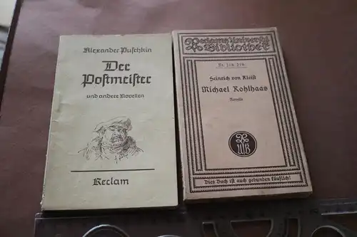 zwei alte Reclamhefte - Michael Kohlhaas und Der Postmeiser