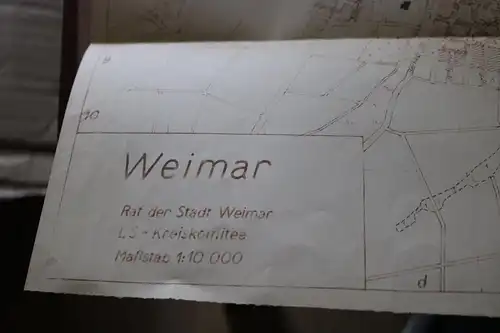 alter Stadtplan - Weimar - Rat der Stadt Weimar - Alter ?? (2)