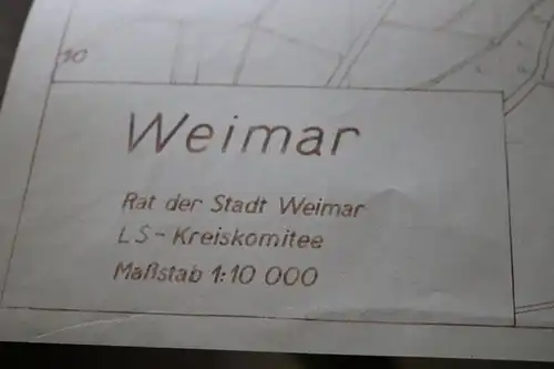 alter Stadtplan - Weimar - Rat der Stadt Weimar - Alter ?? (1)