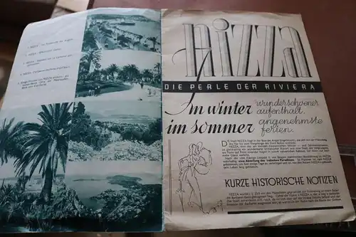 tolles altes Werbeheft für die Stadt Nizza - Nice in deutsch - 30-50er Jahre ?