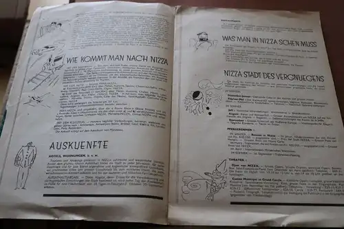 tolles altes Werbeheft für die Stadt Nizza - Nice in deutsch - 30-50er Jahre ?