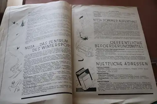 tolles altes Werbeheft für die Stadt Nizza - Nice in deutsch - 30-50er Jahre ?