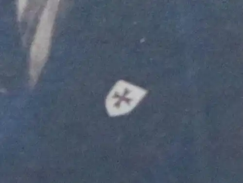 tolles altes Foto - Portrait eines Mannes mit Abzeichen am Kragen - Offenburg 