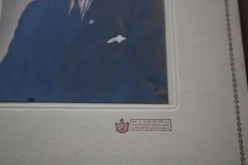 tolles altes Foto - Portrait eines Mannes mit Abzeichen am Kragen - Offenburg 