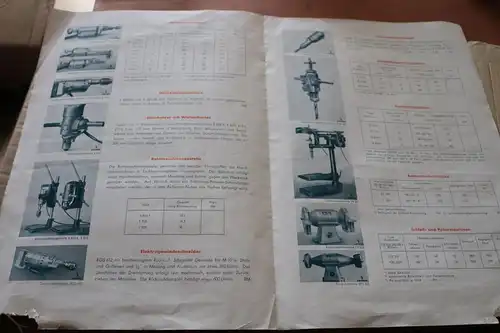 altes Produktblatt - Siemens - Elektrowerkzeuge - 30-40er jahre
