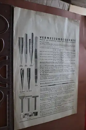kleiner alter Produktkatalog - Vermessungsgeräte Nievelliergerät - Firma ?
