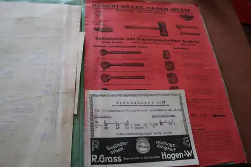 kleiner alter Produktkatalog - Kleineisen und Schrauben - Robert Grass - Hagen W