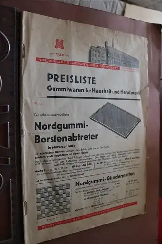 kleiner alter Produktkatalog - Norddeutsche Gummiwarenfabrik  Hannover 30-40er J