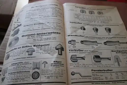 kleiner alter Produktkatalog - Norddeutsche Gummiwarenfabrik  Hannover 30-40er J