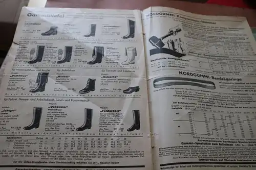 kleiner alter Produktkatalog - Norddeutsche Gummiwarenfabrik  Hannover 30-40er J