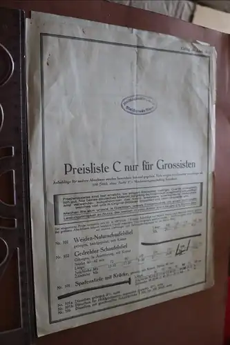 kleiner Produktkatalog Holzindustrie GmbH Bleicherode a. Harz - 1940 