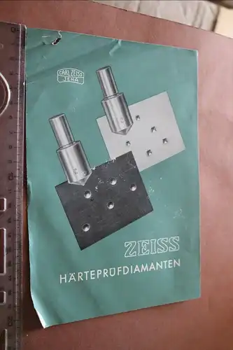 ein Produktblatt - Härteprüfdiamanten Carl Zeiss Jena