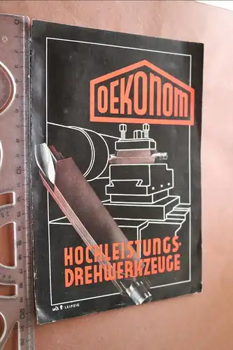 ein Produktblatt - Oekonom Drehwerkzeuge Bitterfeld  30-40er Jahre 