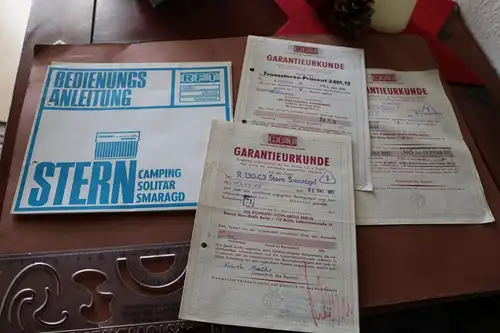 Bedienungsanleitung Radio  VEB Stern Radio Berlin 