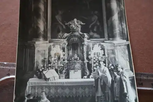 tolles altes Foto Kirche - Altar - Ort ???  1910-20 ??