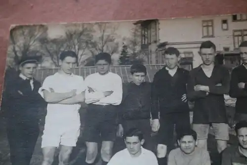 tolles altes Gruppenfoto - Fussballmannschaft  unbekannt