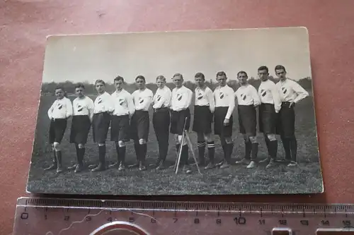 tolles altes Gruppenfoto - Schlagball Mannschaft - Schläger Ball .- 1910-20 ?