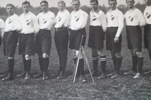 tolles altes Gruppenfoto - Schlagball Mannschaft - Schläger Ball .- 1910-20 ?