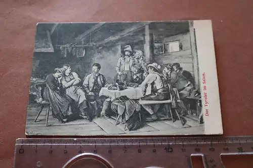 tolle alte Karte - Der Tyroler im Salon - Tirol - 1900-1910 ???