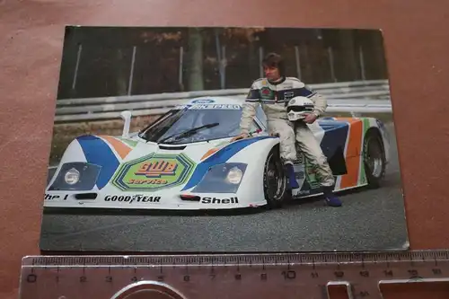 tolle alte Karte - Rennwagen  mit Fahrer - Ford C 1/8 