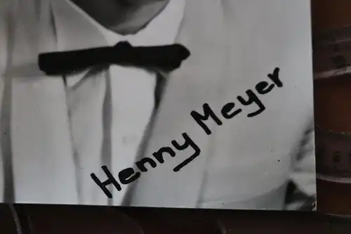 alte Autogrammkarte  ?? - Henny Meyer ???  Signatur gedruckt 