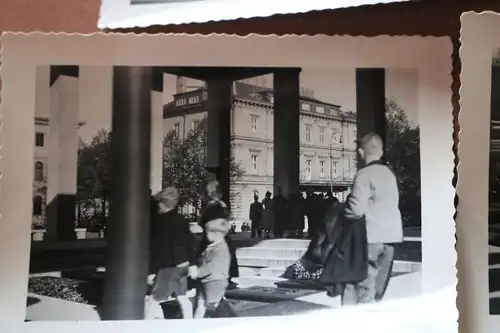 drei alte Fotos - München Tempel am Königlichen Platz